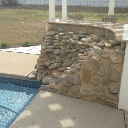 Outer Banks pool bar, swimming pool OBX, water features swimming pool, Outer Banks construction