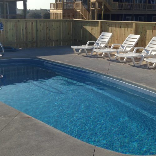 increase pool rental Outer Banks, vacation pool rentals, increase property values OBX, fiberglass pool