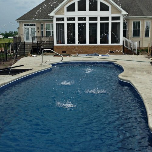 fiberglass swimming pool, Moyock swimming pool*, Currituck pool builder, in ground pool Outer Banks, OBX pool install*
