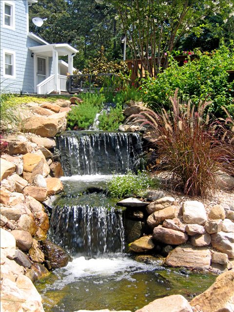 waterfall outer banks nc dare currituck southern scapes pool and landscape design