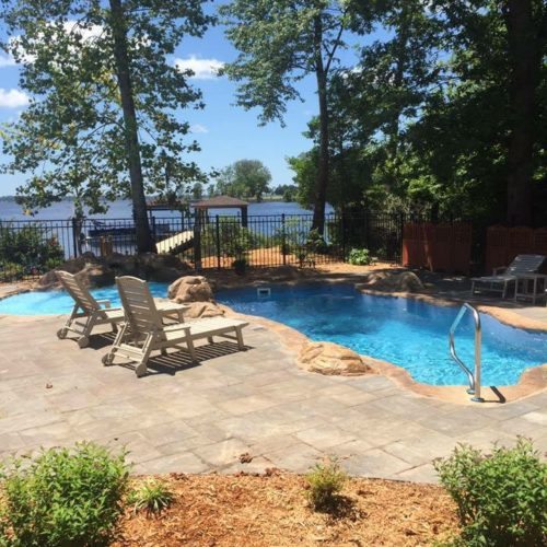 water features swimming pool wading pool concrete NC